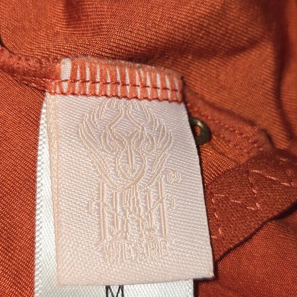 We Are HAH Womens Womens Medium Don't Be Square Bodysuit Burnt Orange Festival - Picture 2 of 10